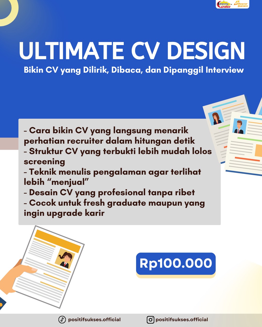 Ultimate CV Design Poster
